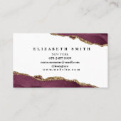 Marble Burgundy Visitekaartje (Achterkant)