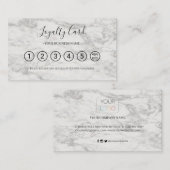 Marble Business Logo Professional Loyalty Kaart (Voorkant / Achterkant)