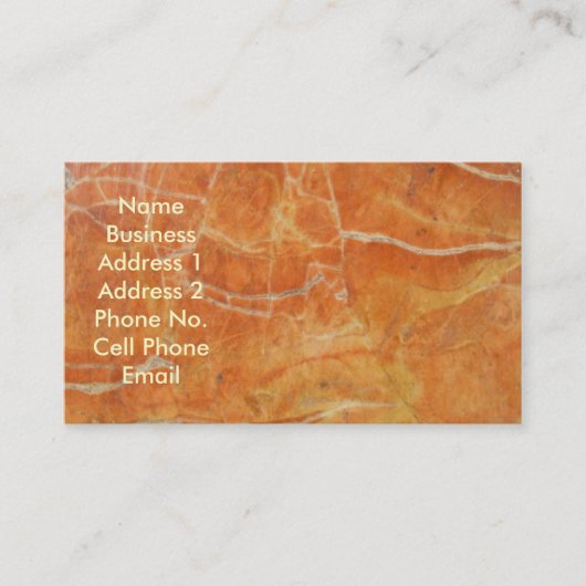 Marble Business/Profile Card Visitekaartje (Voorkant)