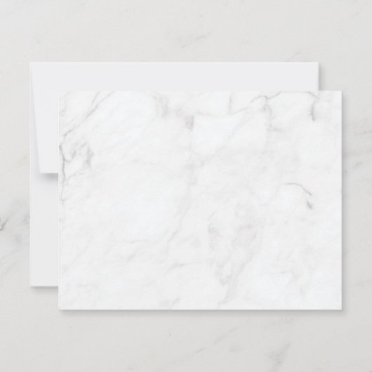 Marble Butterfly Funeral Memorial Bedankkaart (Achterkant)