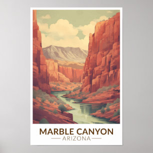 Marble Canyon Arizona Reis Kunst Vintage Poster