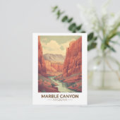 Marble Canyon Arizona Travel Art Vintage Briefkaart (Staand voorkant)