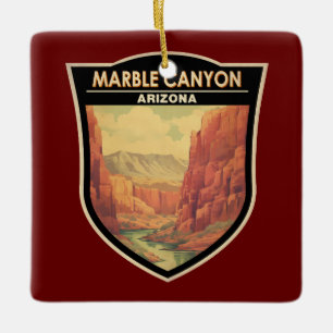 Marble Canyon Arizona Travel Art Vintage Keramisch Ornament
