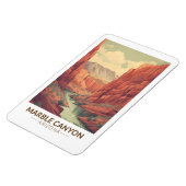 Marble Canyon Arizona Travel Art Vintage Magneet (Linkerzijde)