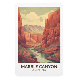 Marble Canyon Arizona Travel Art Vintage Magneet