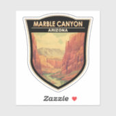 Marble Canyon Arizona Travel Art Vintage Sticker (Vel)