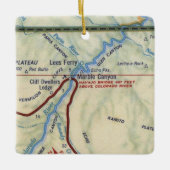Marble Canyon AZ  Map Keramisch Ornament (Voorkant)
