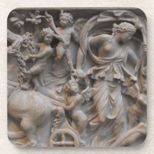 Marble Carving of Selene, de Moon Goddess Drankjes Onderzetter