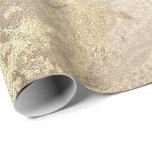 Marble Champaigne Gold Grey Roos Metal Strokes Cadeaupapier<br><div class="desc">Minimalisme en elegantie,  afhankelijk van de werkelijke ontwikkeling van de binnenbekleding. Voor veel luxe glam-gelegenheden</div>