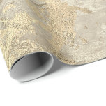 Marble Champaigne Gold Ivory Cream Metal Strokes Cadeaupapier<br><div class="desc">Minimalisme en elegantie,  afhankelijk van de werkelijke ontwikkeling van de binnenbekleding. Voor veel luxe glam-gelegenheden</div>