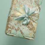 Marble Champaigne Gold Sepia Mint Metal Strokes Cadeaupapier<br><div class="desc">Stel je voor dat je een geschenk wikkelt in een canvas van elegantie en viering. Het Marble Champagne Gold Sepia Mint Metal Strokes Wrapping Paper draait niet alleen om het verbergen van cadeaus; het gaat om het presenteren van een kunstwerk, elke vouw en vouw een penseelstreek van schoonheid. Er zit...</div>