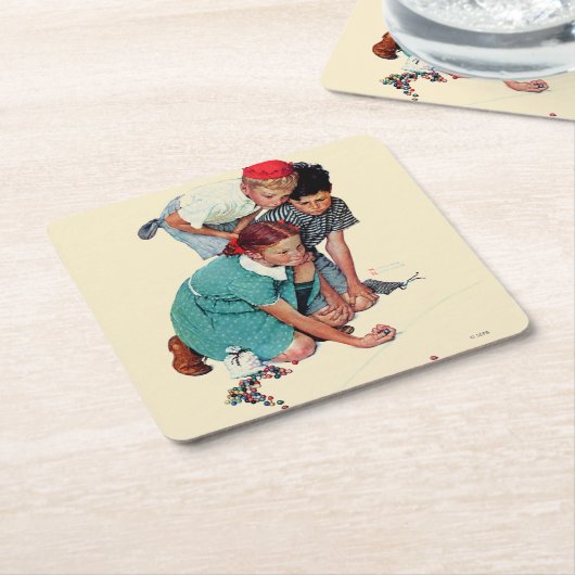 Marble Champion Kartonnen Onderzetters (Schuin)