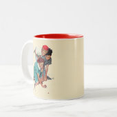 Marble Champion Tweekleurige Koffiemok (Voorkant links)