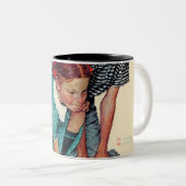 Marble Champion Tweekleurige Koffiemok (Voorkant rechts)