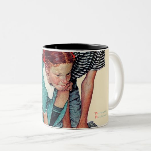 Marble Champion Tweekleurige Koffiemok (Voorkant rechts)