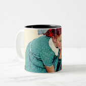 Marble Champion Tweekleurige Koffiemok (Voorkant links)