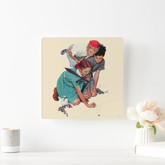 Marble Champion Vierkante Klok (Huis)