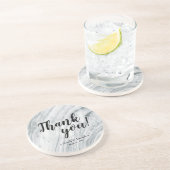 Marble classic Wedding Bedankt voor je Onderzetter (Zijkant)