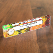 Marble Classy Modern Personalized Naambordje (Zijkant)