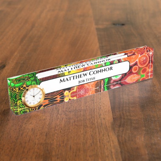 Marble Classy Modern Personalized Naambordje (Zijkant)