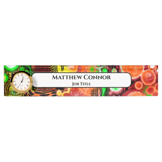 Marble Classy Modern Personalized Naambordje (Voorkant)