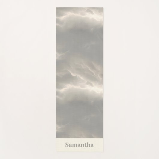 Marble Cloud Texture Serene Luxury Yogamat (Voorkant)
