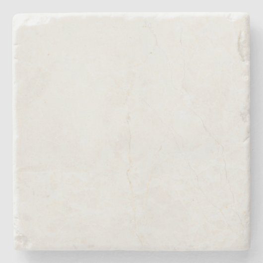 Marble Coaster Witte Minimalistische Onderzetter | (Voorkant)