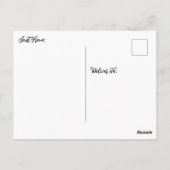 Marble Colorful Fluid Art Briefkaart (Achterkant)