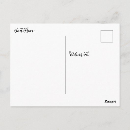 Marble Colorful Fluid Art Briefkaart (Achterkant)