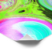 Marble Colorful Fluid Art Foto Afdruk (Hoek)
