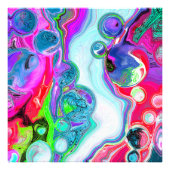 Marble Colorful Fluid Art Foto Afdruk (Voorkant)