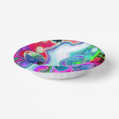 Marble Colorful Fluid Art Papieren Kommen (Gebogen)