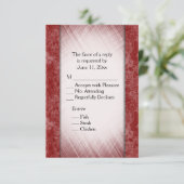 Marble Columns Burgundy RSVP w/ Entree Choice Kaart (Staand voorkant)