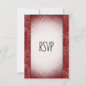 Marble Columns Burgundy RSVP w/ Entree Choice Kaart (Achterkant)