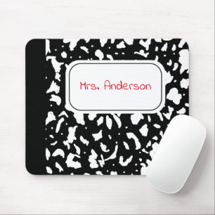 Marble Composition notebook, speciaal aangepast Muismat