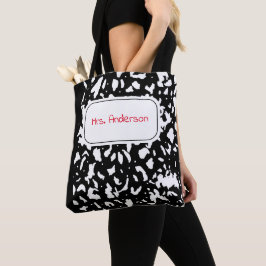 Marble Composition notebook, speciaal aangepast Tote Bag