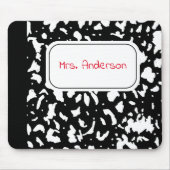 Marble Composition Notitieboek, speciaal aangepast Muismat (Voorkant)