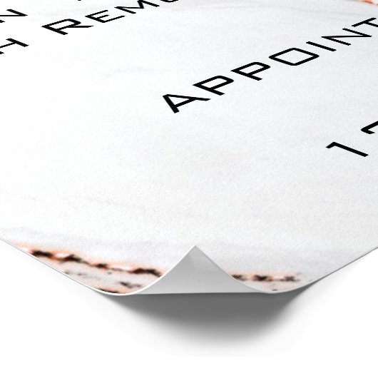 Marble Copper Makeup Artist Eyes Lashes Prijzen Poster (Hoek)