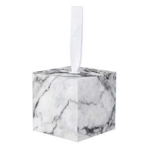 Marble Cube Ornament