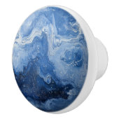 Marble Deep Blue Keramische Knop (Rechts)