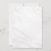 Marble Deluxe Modern Wedding Invitation MAR Bedankkaart (Achterkant)