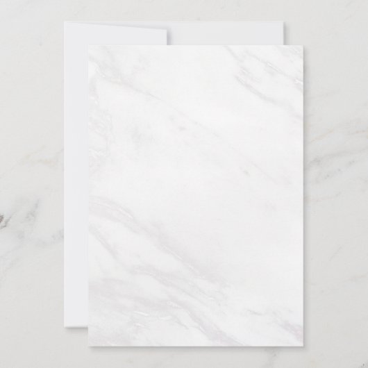 Marble Deluxe Modern Wedding Invitation MAR Bedankkaart (Achterkant)