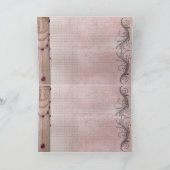 Marble design Bat Mitzvah - Gepersonaliseerd Kaart (Binnen)