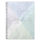 Marble  design pastel colors notitieboek (Voorkant)