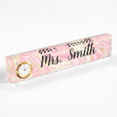 Marble Desk Name Bord Naambordje
