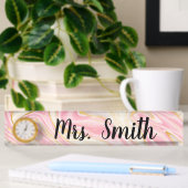 Marble Desk Name Bord Naambordje