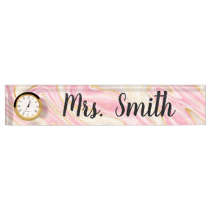 Marble Desk Name Bord Naambordje