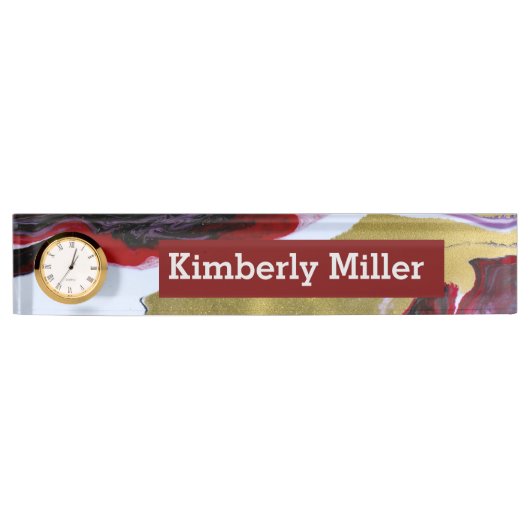 Marble Desk Name Bord Naambordje (Voorkant)