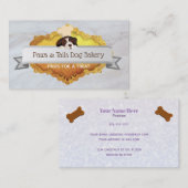 Marble Dog chef logo Dog bakkerij Visitekaartjes (Voorkant / Achterkant)