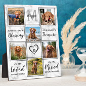 Marble Dog Pet Memorial Foto Collage Keepslag Fotoplaat